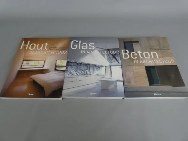 Boek: Hout, Glas en Beton in Architectuur – kavel bij De Kringwinkel, Diest
