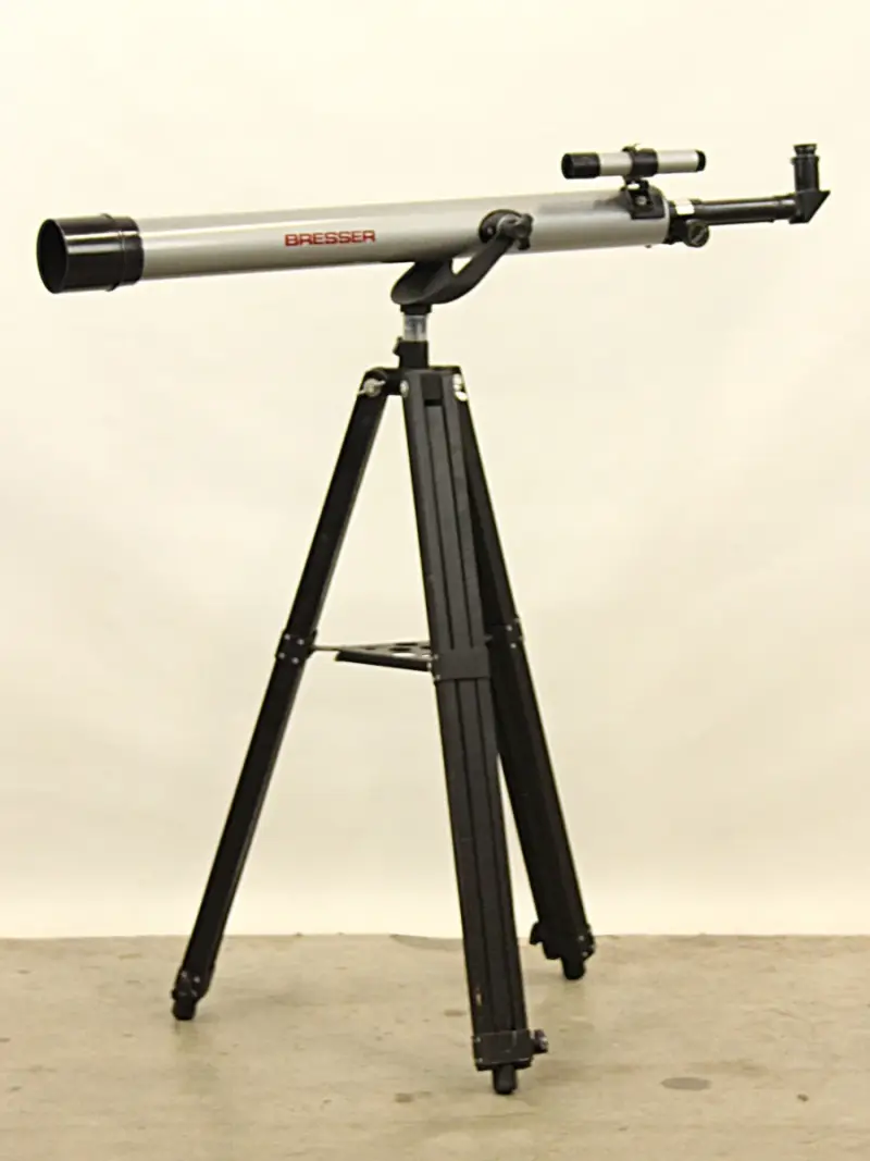 Bresser refractortelescoop met statief, zoeker en zenitprisma – kavel bij De Kringwinkel, Antwerpen