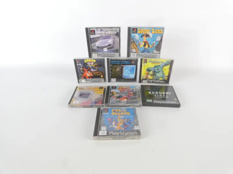 PlayStation 1 Game Pack (9 Games) – Retro Classics Collection – kavel bij De Kringwinkel, Heverlee