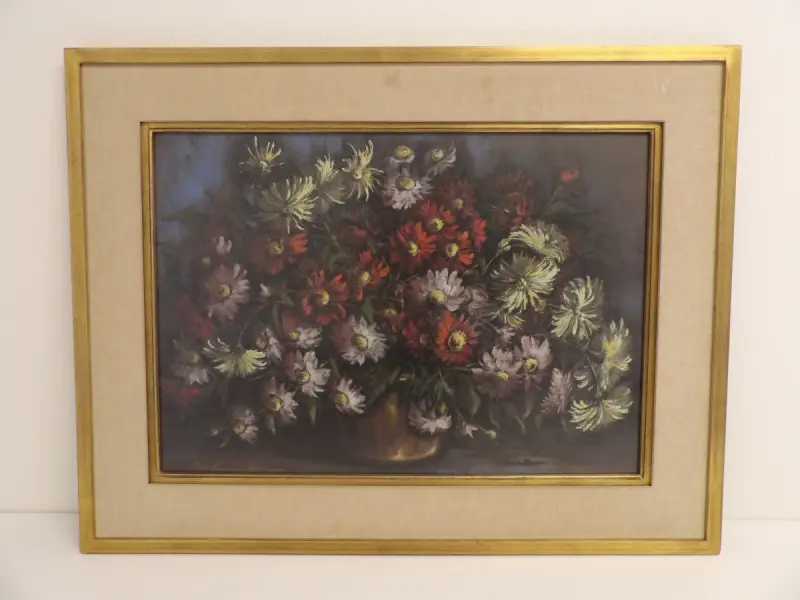 Bloemenstilleven - Jos Van Kerckhoven (1974) – kavel bij De Kringwinkel, Leopoldsburg