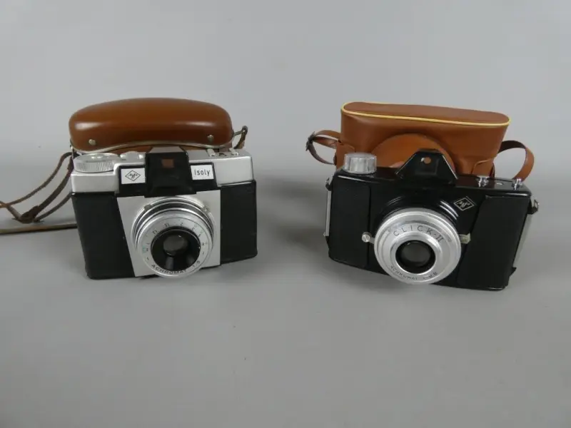 Twee vintage Agfa-box- en veldcameras – kavel bij De Kringwinkel, Diest