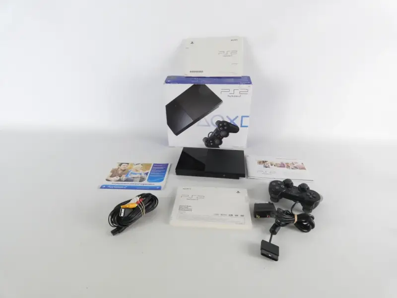 PlayStation 2 (PS2) spelconsole - Originele doos – kavel bij De Kringwinkel, Heverlee