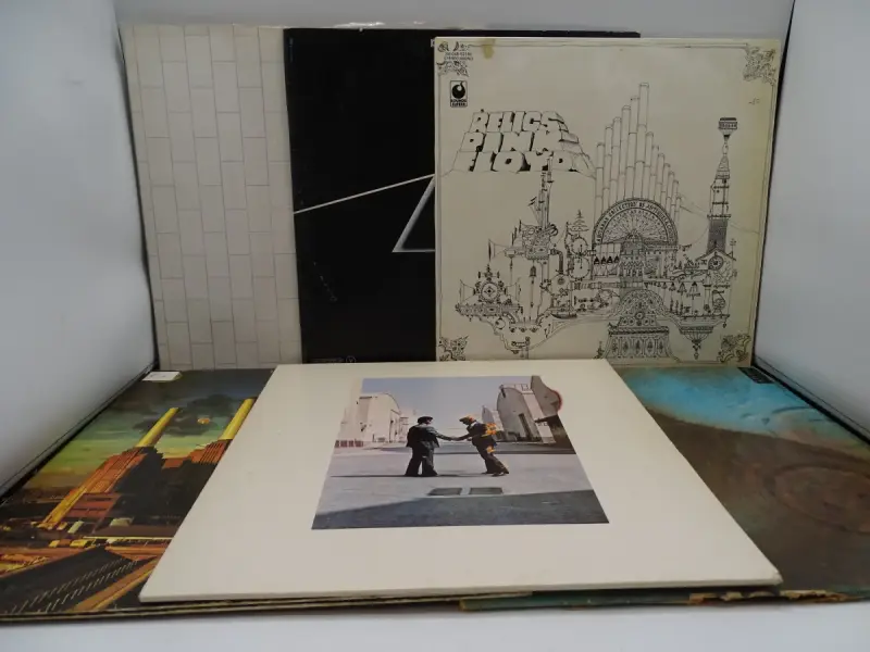 6 LP's Pink Floyd – kavel bij De Kringwinkel, Oostende