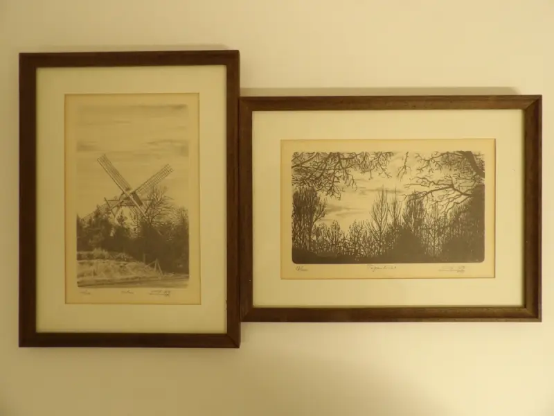 2 lithografieën van Guy Desarzens – kavel bij De Kringwinkel, Leopoldsburg