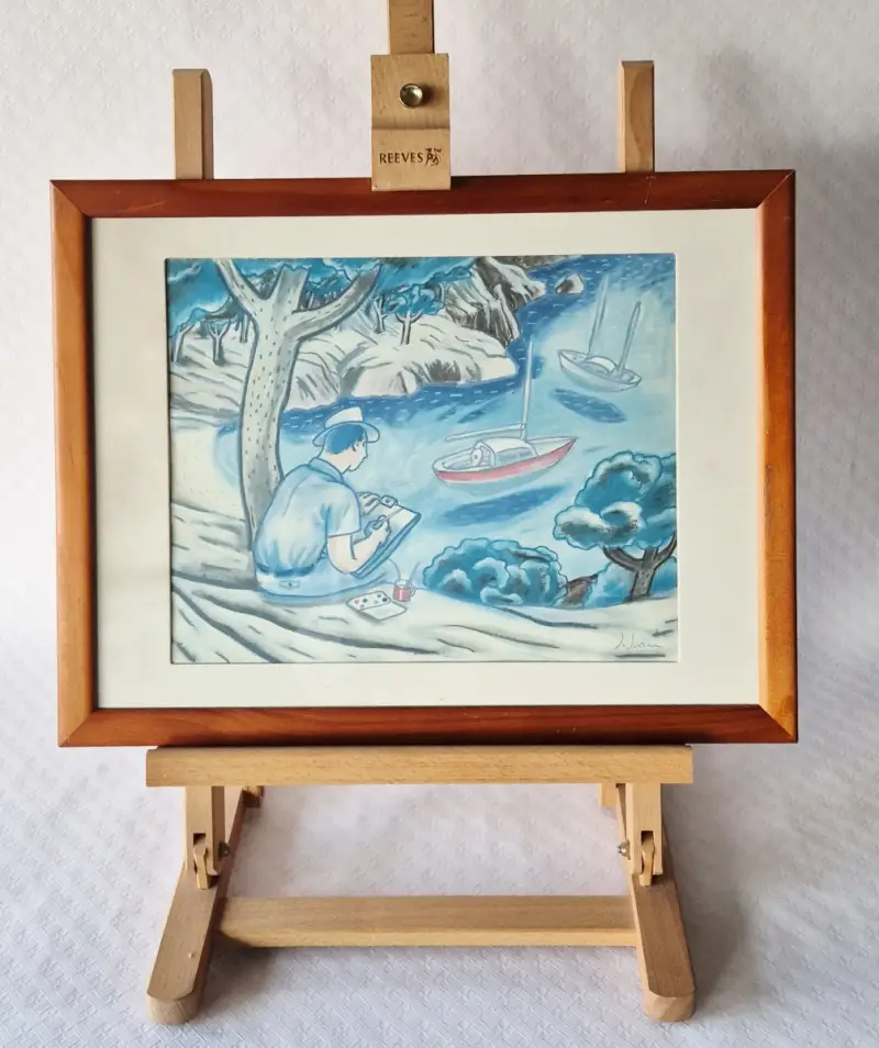 Lithografie Javier de Juan – kavel bij De Kringwinkel, Lochristi