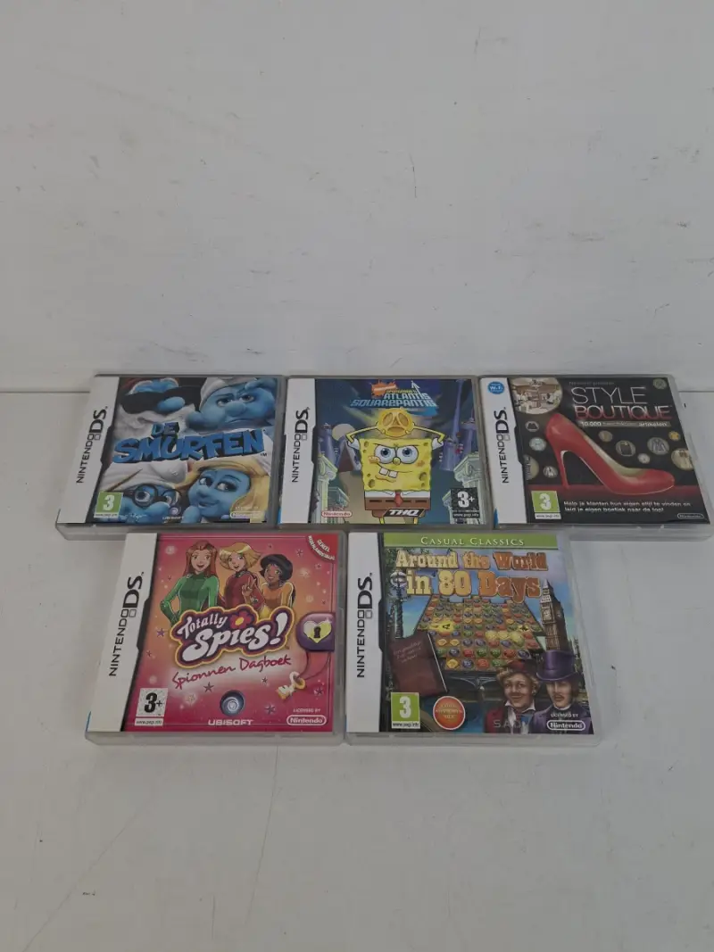 Kavel van 5 Originele Nintendo DS Games – Inclusief Doosjes – kavel bij De Kringwinkel, Waardamme
