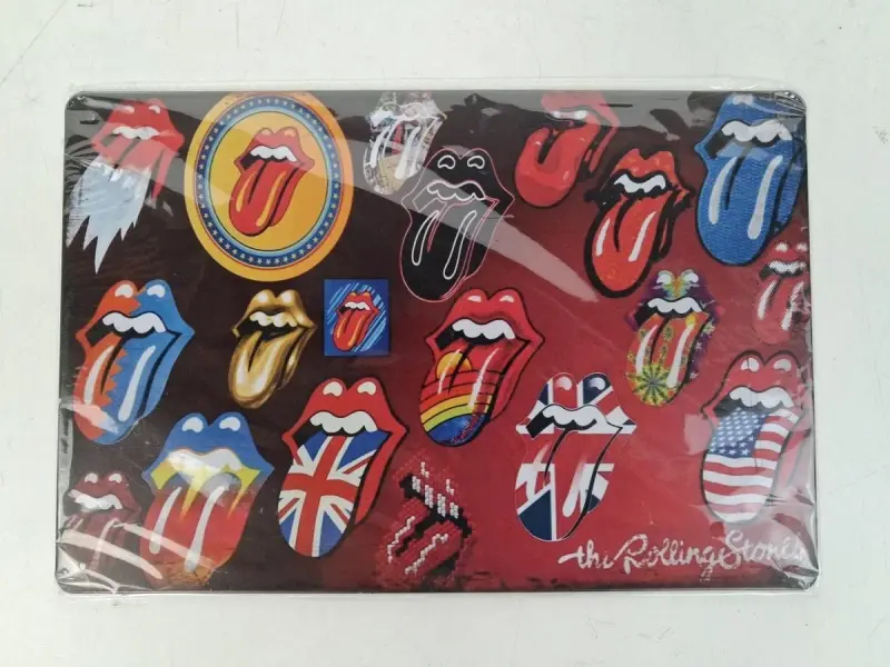 Metalen wandbord: "The Rolling Stones" – kavel bij De Kringwinkel, Waardamme