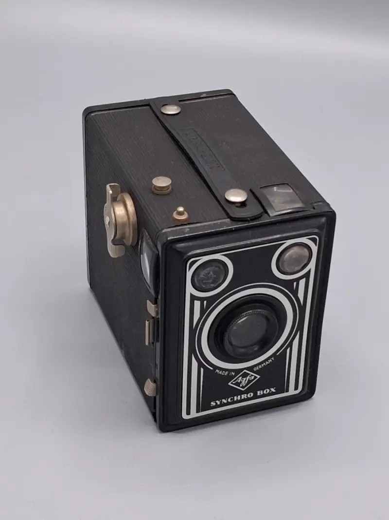 Vintage Agfa Synchro Box boxcamera – kavel bij De Kringwinkel, Waardamme