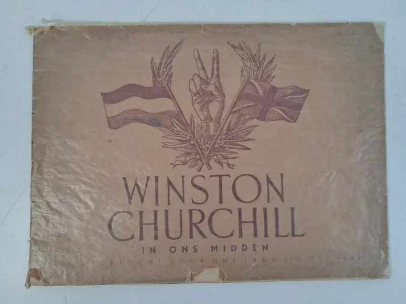 Historische fotoboek "Winston Churchill in ons midden. Zijn zegetocht door ons land, 8-13 Mei 1946" – kavel bij De Kringwinkel, Waardamme