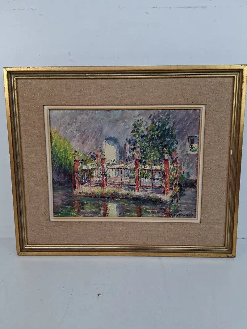 Prachtig impressionistisch schilderij – Maurice Helewaut (Brugge, 1920–2007) – kavel bij De Kringwinkel, Waardamme
