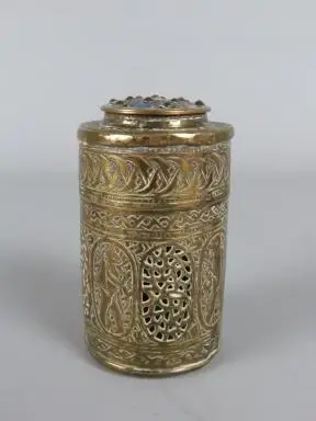 Antiek Koperen Krekeldoosje met Cloisonné-Emaillering – kavel bij De Kringwinkel, Diest