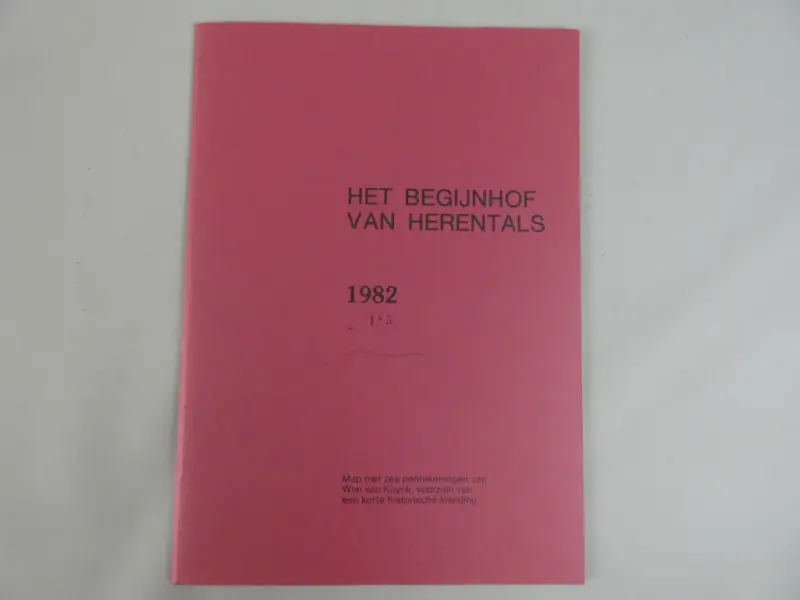 Kunstmap Het Begijnhof van Herentals - 1982 – kavel bij De Kringwinkel, Diest