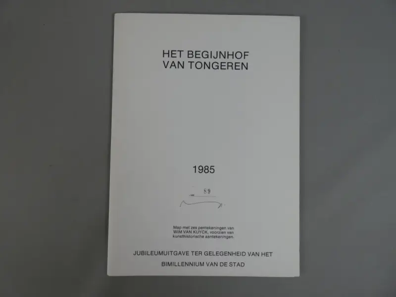 Kunstmap Het Begijnhof van Tongeren - 1985 – kavel bij De Kringwinkel, Diest