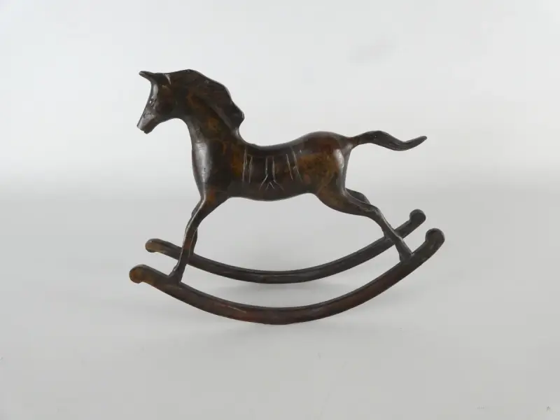 Messing Schommelpaard – kavel bij De Kringwinkel, Heverlee