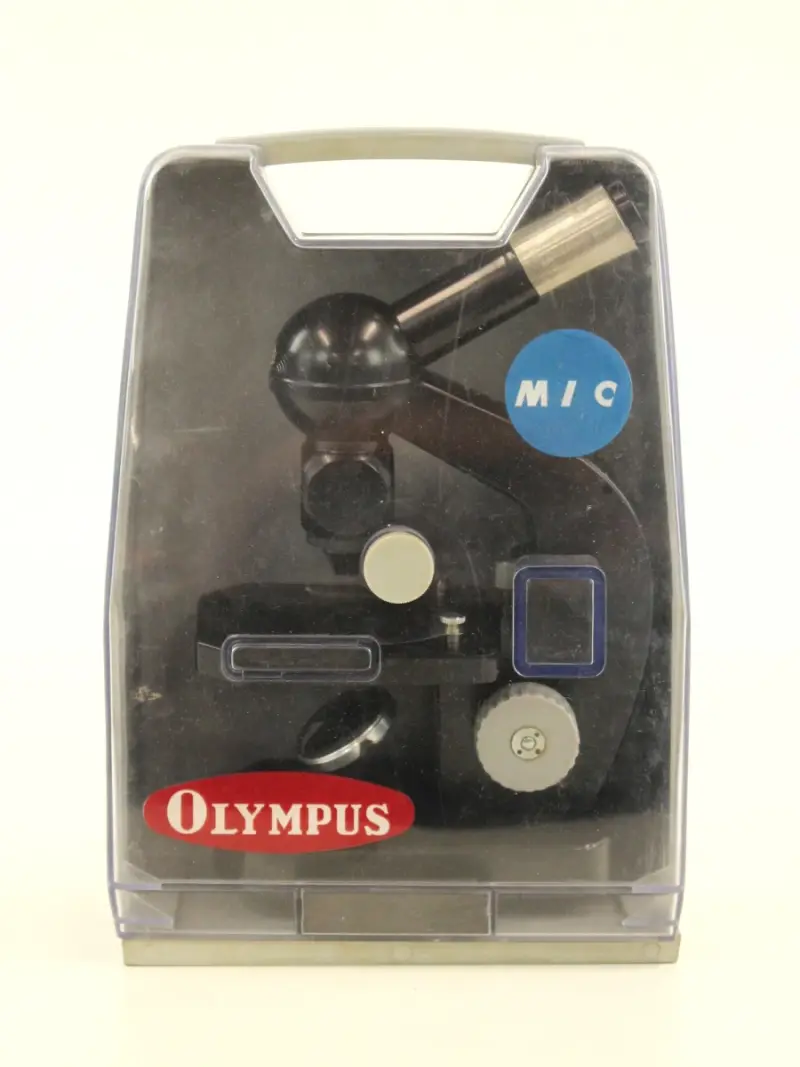 Olympus MIC microscoop vintage Japan – kavel bij De Kringwinkel, Antwerpen