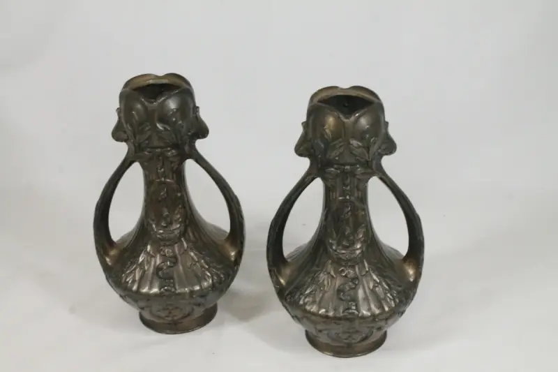 2 Antieke Art Nouveau vazen – kavel bij De Kringwinkel, Brecht