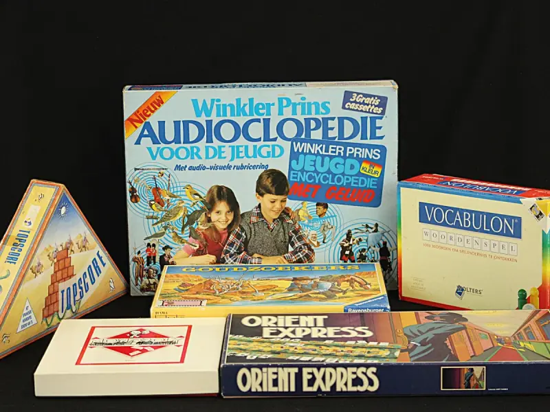 6 vintage gezelschapsspellen & educatieve spellen – kavel bij De Kringwinkel, Antwerpen