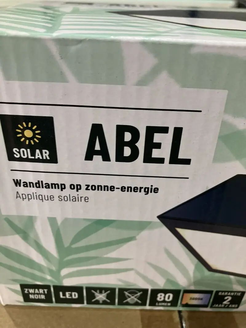Ca. 56x Solar wandlamp op zonne-energie, Abel, IP44, zwart/geel – foto 4 – kavel bij Onlineveilingmeester, Kootstertille