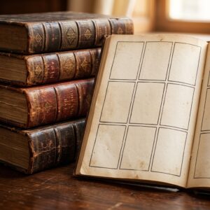 Oude boeken en een stripbladzijde – boeken- en stripveilingen in de veilingkalender van Geveild.com